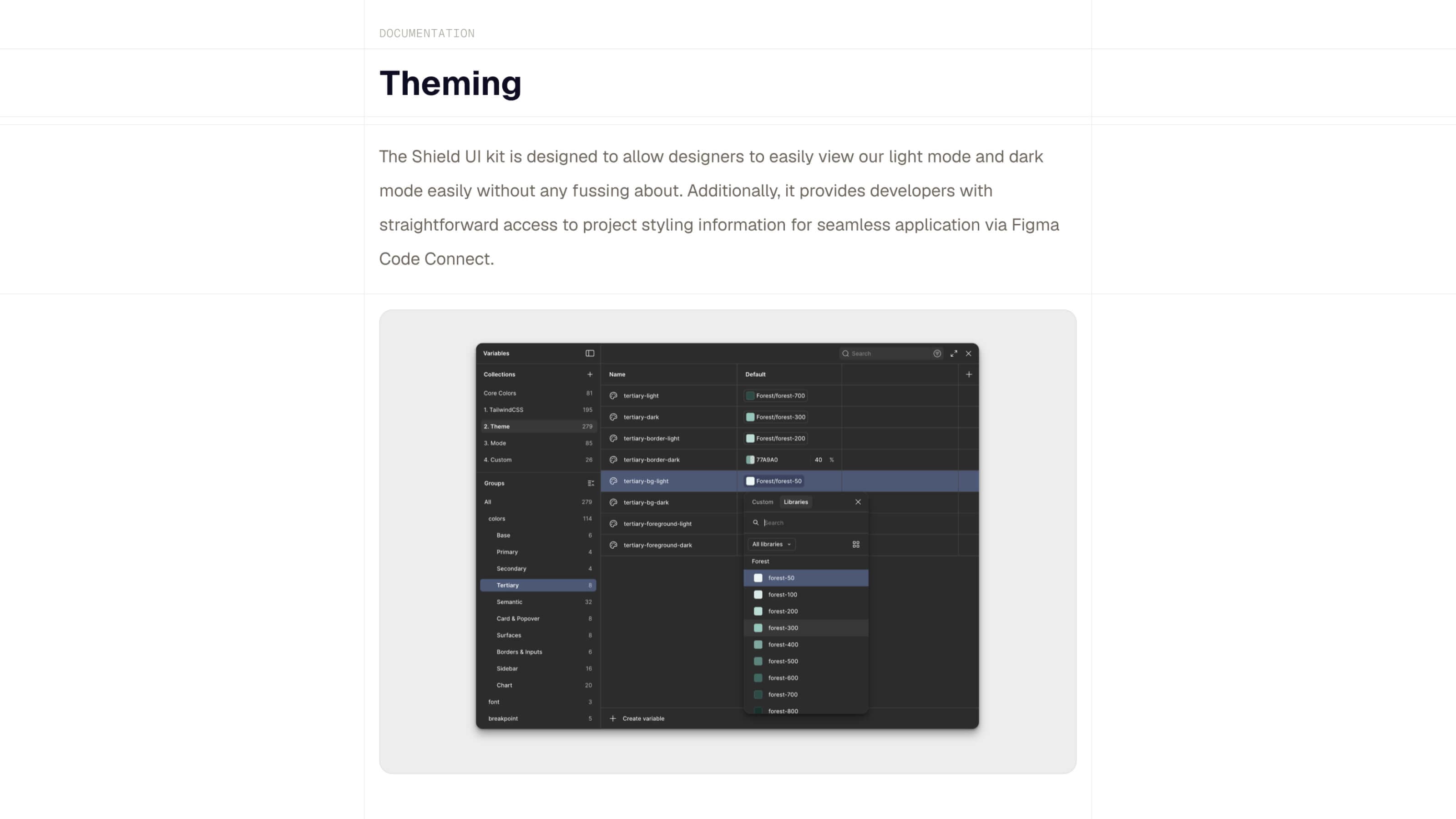 Shield theming with the shadcn/ui Figma kit