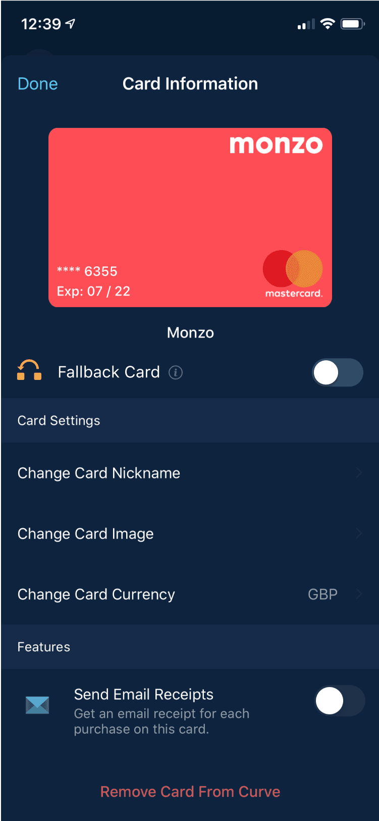 Early wireframe of transaction detail view