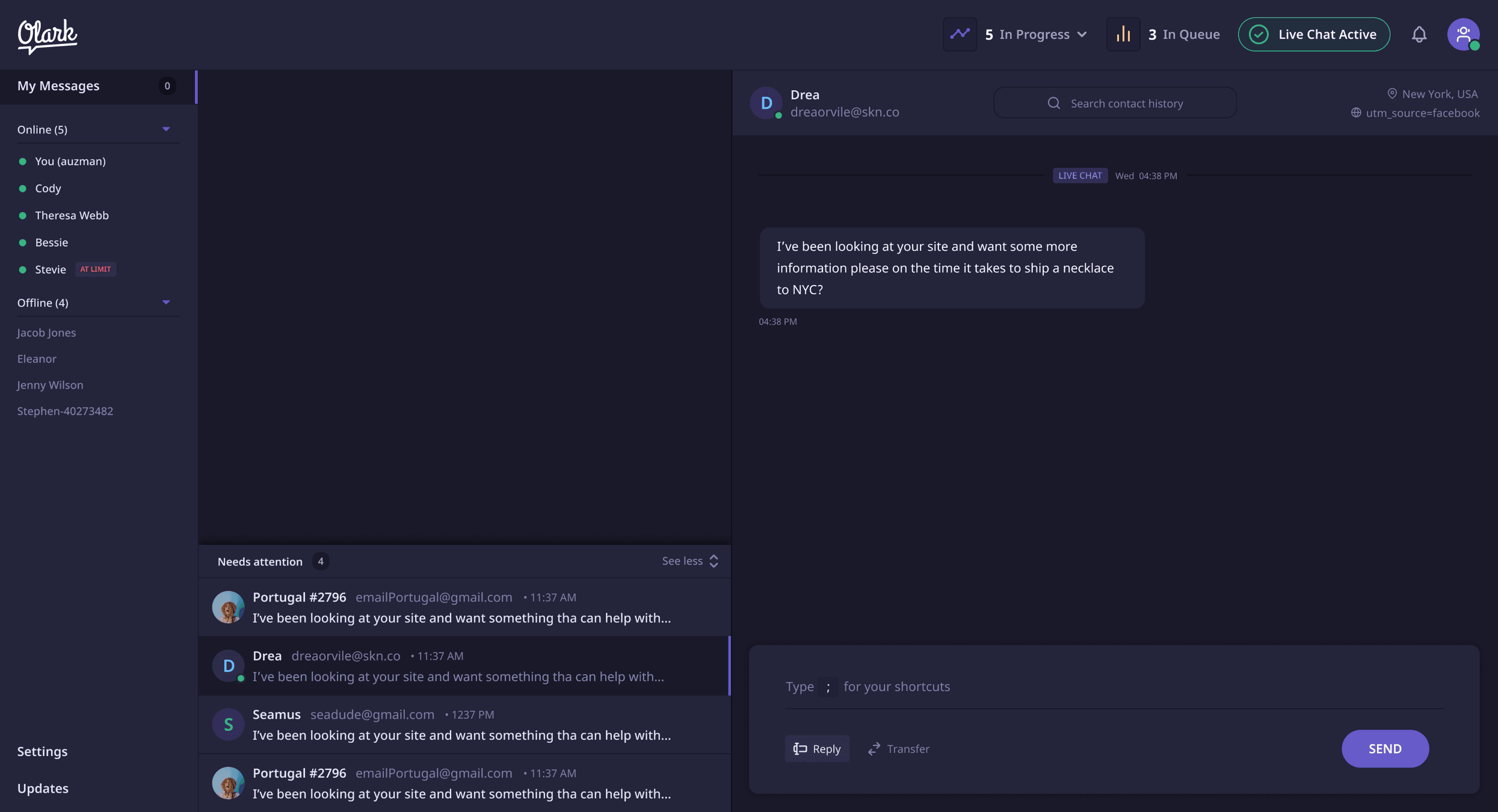 Dark mode exploration